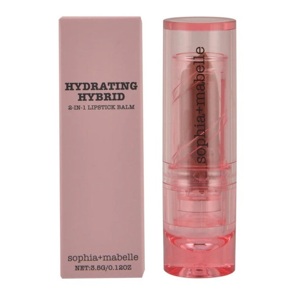 NIB Sophia + Mabelle Hydrating Hybrid 2-in-1 Lipstick Balm in Topless - Picture 3 of 7